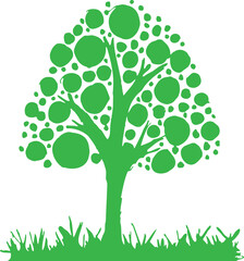 Trees with leaves icon sign design