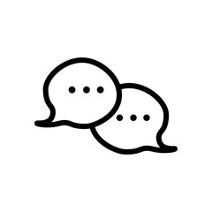 Comment icon vector. Speech bubble icon symbol 