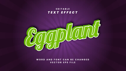 Eggplant text effect