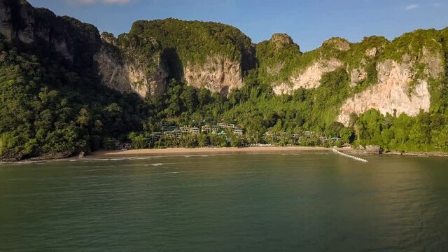 Private Beach Aerial Arival, Ao Nang, Krabi, Thailand