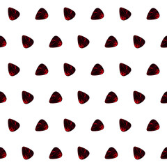 Guitar picks pattern on a single color background photo