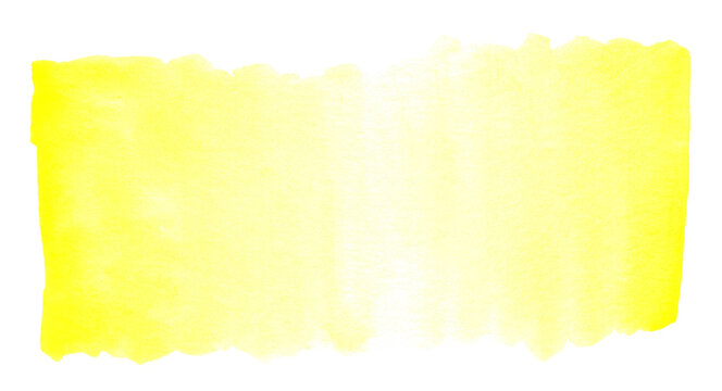 Abstract yellow watercolor background. Watercolor spot for text, copy space © Oleksandr Blishch