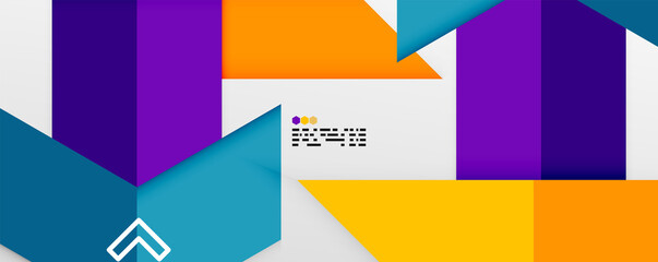 Shiny color triangles and geometric shapes vector abstract background
