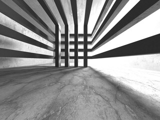 Abstract architecture interior background. Empty concrete room