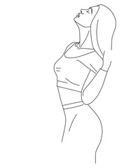 silhouette of a woman