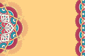 Vector ornamental background with mandala - 431433547
