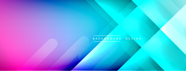 Fototapeta premium Dynamic lines abstract background. 3D shadow effects and fluid gradients. Modern overlapping forms