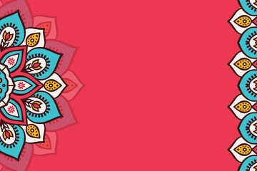 Vector ornamental background with mandala