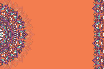 Vector ornamental background with mandala