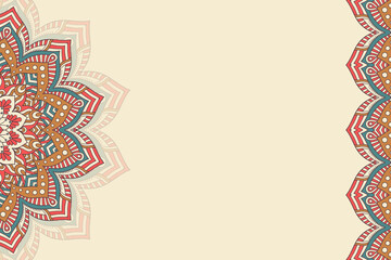 Vector ornamental background with mandala