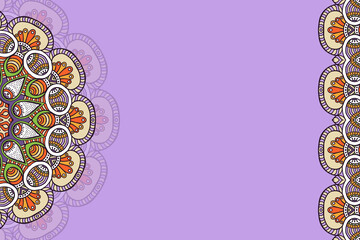 Vector ornamental background with mandala