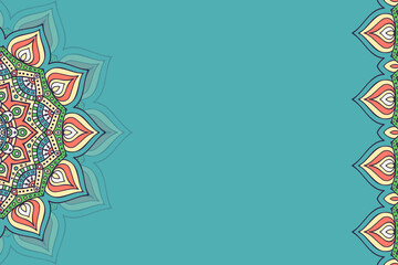 Vector ornamental background with mandala