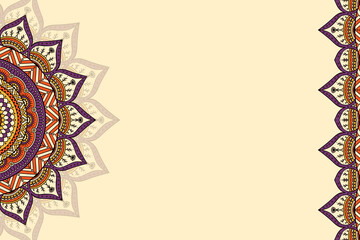 Vector ornamental background with mandala