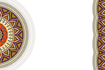 Vector ornamental background with mandala