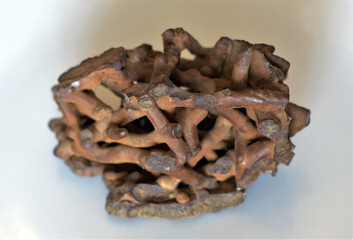 a volcanic rock from the lava cooling in the galleries of an anthill