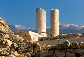Ruins of Cronus temple in Tlos. Turkey