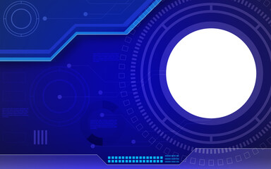 technology blue background with graphic element