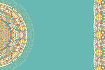 Vector ornamental background with mandala