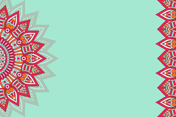 Vector ornamental background with mandala