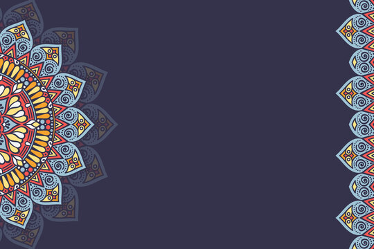 Vector ornamental background with mandala