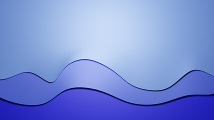 3d illustration blue tone color background