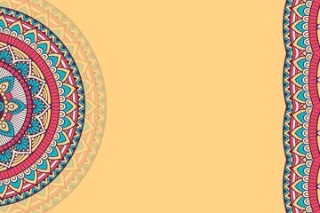Vector ornamental background with mandala