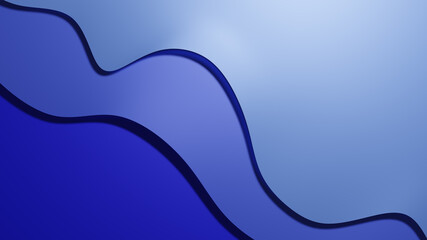 3d illustration blue tone color background