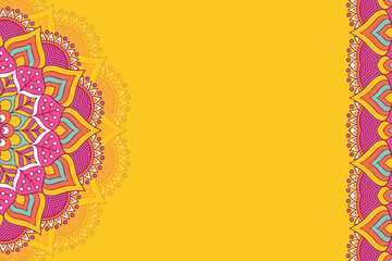 Vector ornamental background with mandala - 431438785