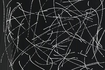 Grunge Black And White Urban. Dark Messy Dust Overlay Distress Background. Easy To Create Abstract Dotted, Scratched, Vintage Effect With Noise And Grain.