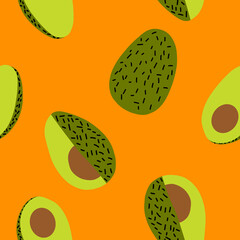 Fancy colorful fruit collection of vector patterns in children's style
