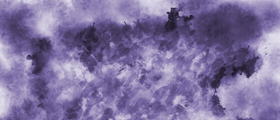 Abstract blue and black on white watercolor splash paint texture or grunge background