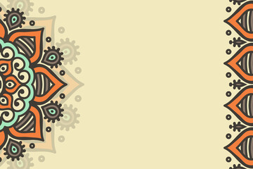 Vector ornamental background with mandala