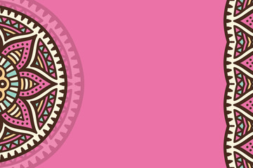 Vector ornamental background with mandala