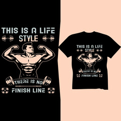 Gym Style T-shirt Design