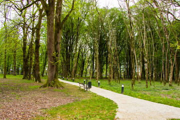 Garden and park, Zugdidi Botanic garden in Georgia.