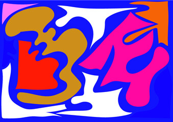 Playfull handdrawn vector pattern