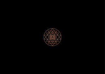 shri yantra powerful vector pattern
