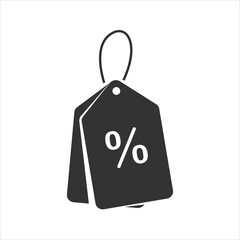 discount tag sale icon black