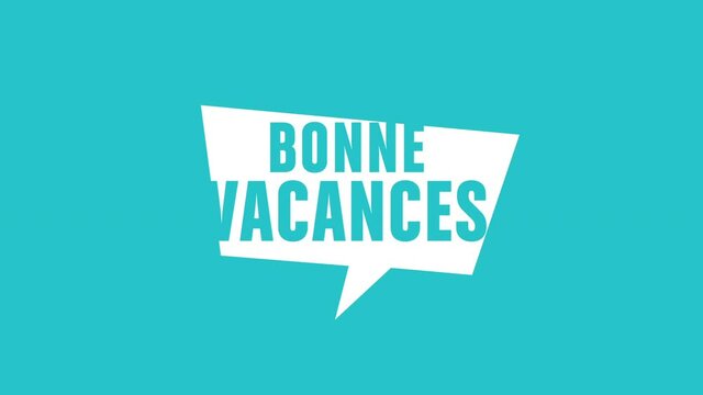 bonnes vacances