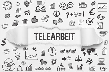 Naklejka premium Telearbeit