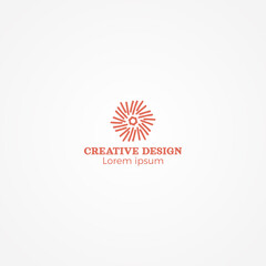 Simple Hand Drawn Creative Design Logo Vector EPS10