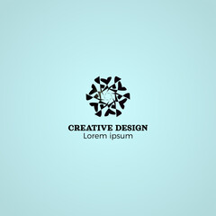 Simple Hand Drawn Creative Logo Vector Design EPS10