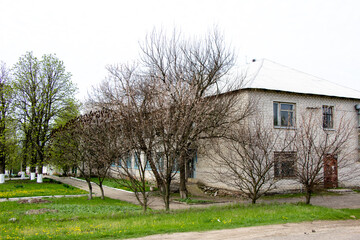 Modern brick buildings of the Soviet Union in the Kirovograd region