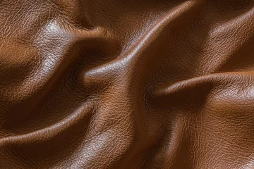 Deurstickers Abstract luxury leather brown color texture for background. Dark Gray color leather for work design or backdrop product. © pattanawit
