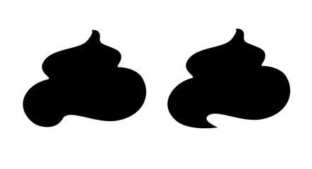 Poop vector sign. Illustration isolated on white background