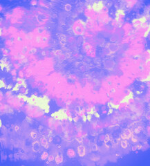Obraz na płótnie Canvas Purple Tie Dye Effects. Hippie Circular Design. Batik Fabric. Psychedelic Water Patterns. Tye Dye Circle Kaleidoscope. Spiral Cool Roll. Color Grunge Painting. Artistic Print. Tie Dye Effects.
