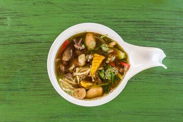Mushroom soup Thai style