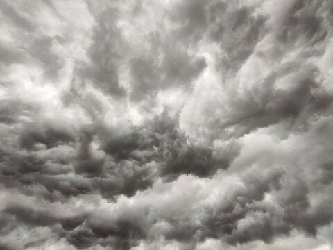 thunderstorm gray clouds background