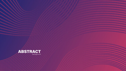 Abstract purple background and lines with copy space, vector.