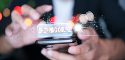 Hand scanning digital payment to day time with digital payment buy transfer wallet dollar currency for application barcode qr code online payment to e-wallet payment AI blockchain cryptocurrency